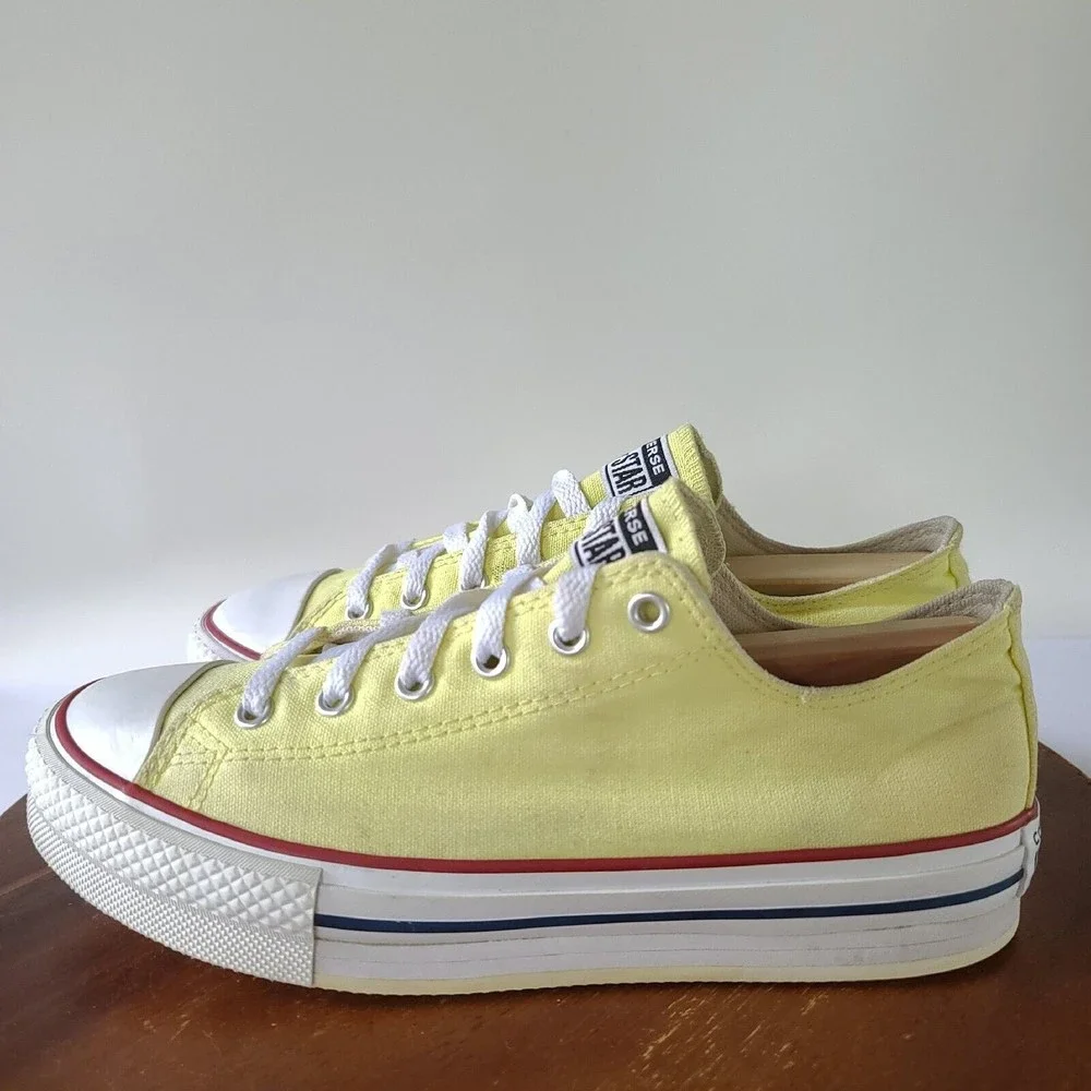 Converse Chuck Taylor All Star Eva Lift Platform Ox Yellow Womens junior Size 5